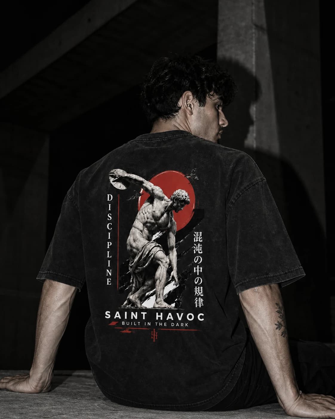 Disciplined Strength worn on a model
