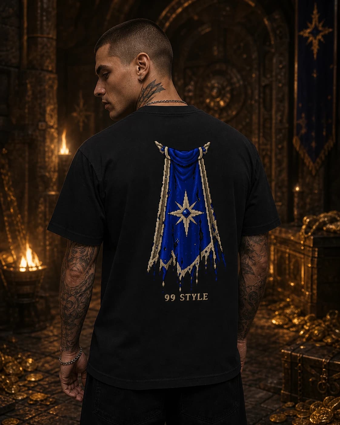 99 Style worn on a model